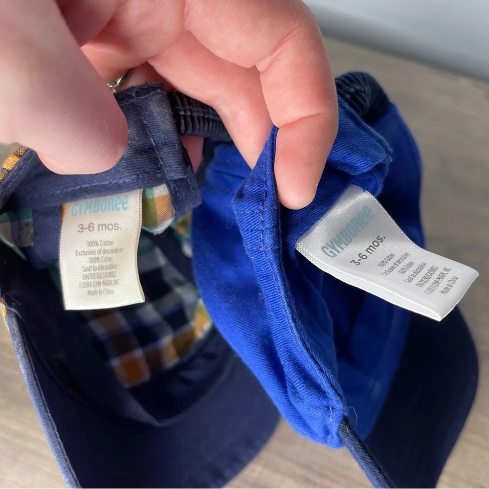 Set of 2 boys Gymboree baseball hats‎ caps